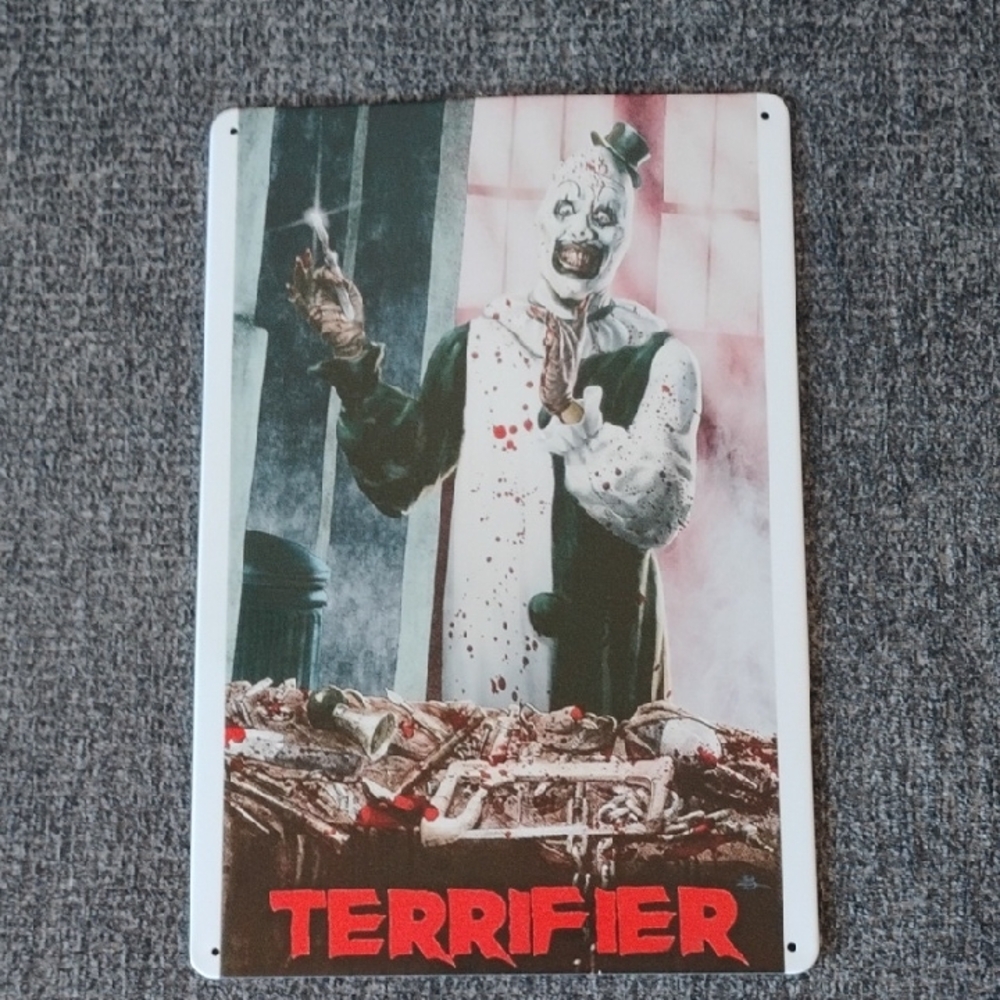 Small Terrifier Horror Art Tin Sign